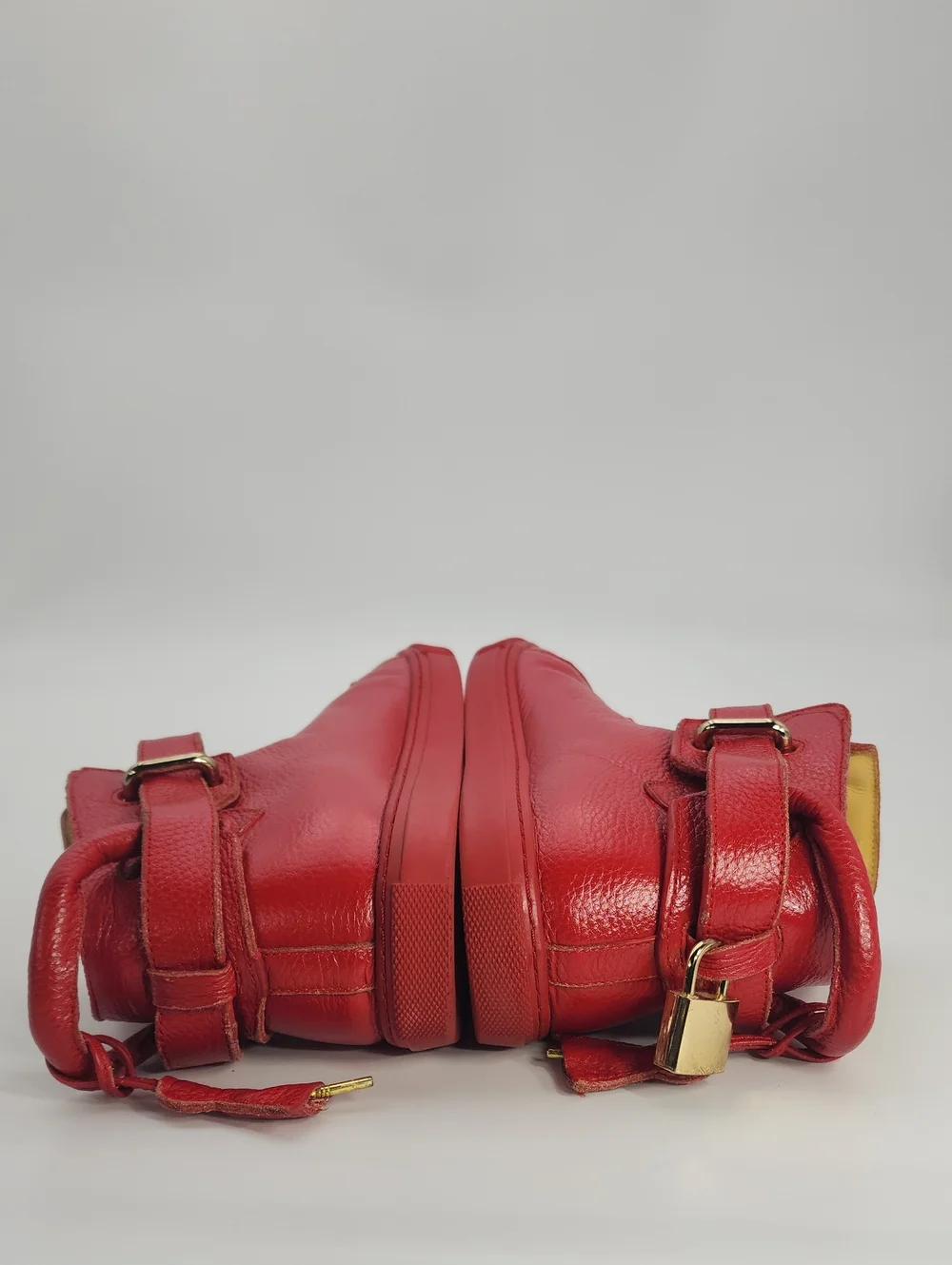 Red Authentic Buscemi Alta Sneakers Size 40